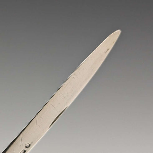 1834 British Antique White Pearl Handle Sterling Silver Blade Penknife Nathaniel Creswick
