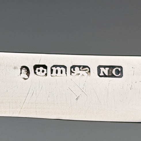 1834 年英國古董白色珍珠手柄純銀刀片小刀 Nathaniel Creswick