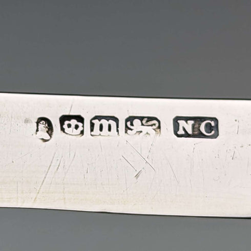 1834 British Antique White Pearl Handle Sterling Silver Blade Penknife Nathaniel Creswick