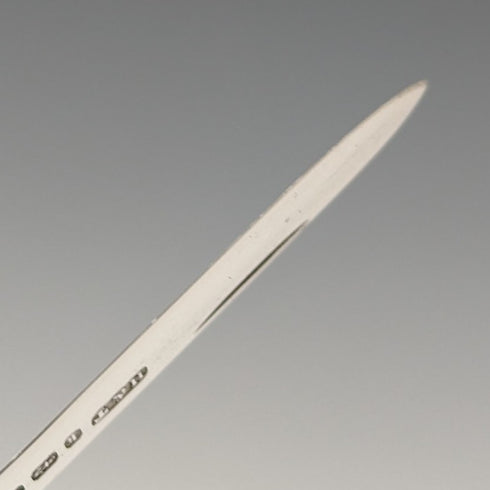 1884 British Antique White Pearl Handle Sterling Silver Blade Penknife Hilliard and Thomason