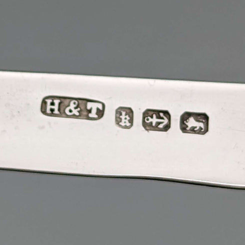 1884 British Antique White Pearl Handle Sterling Silver Blade Penknife Hilliard and Thomason