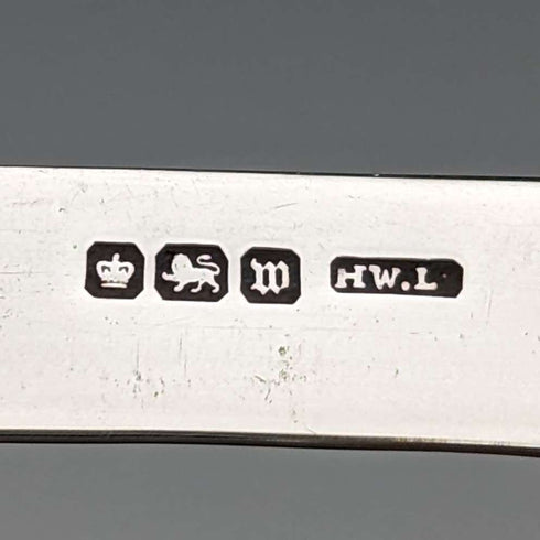 1914 British Antique White Pearl Handle Sterling Silver Blade Penknife Henry Williamson