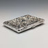 1900 British Antique Angel Sculpture Double Open Sterling Silver Card Case 117g WILLIAM COMYNS