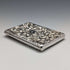 1900 British Antique Angel Sculpture Double Open Sterling Silver Card Case 117g WILLIAM COMYNS