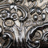 1900 British Antique Angel Sculpture Double Open Sterling Silver Card Case 117g WILLIAM COMYNS