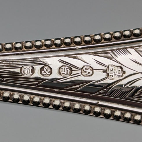 約 1870 年英國古董鍍銀清潔套裝(附盒子)