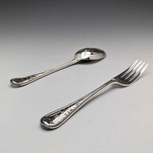 約 1870 年英國古董鍍銀清潔套裝(附盒子)