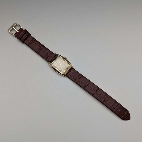 1949 年英國復古 Benson K9 純金直角 Dennison 錶殼機械手錶運作良好