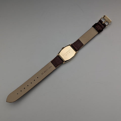 1949 年英國復古 Benson K9 純金直角 Dennison 錶殼機械手錶運作良好