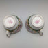 Early 20th Century British Vintage Minton Teacup Trio Pair Cockatrice Green