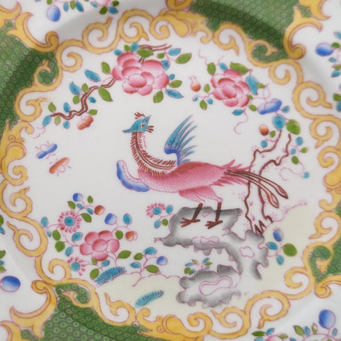 20世紀前半 英国ヴィンテージ ミントン ティーカップトリオ ペア コカトリス グリーン