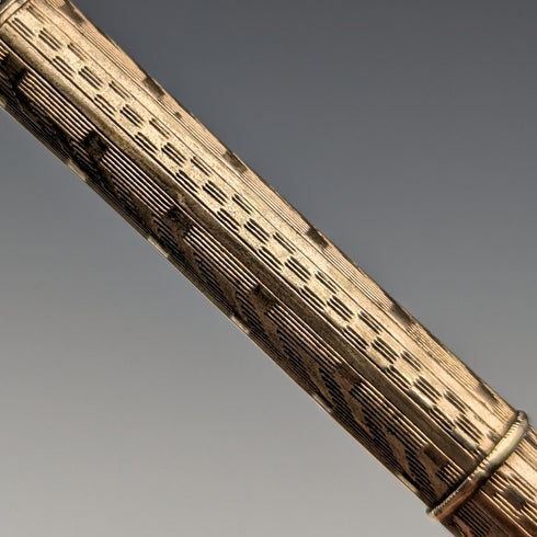 ヴィンテージ 金張り ペンシル&つけペン 伸縮式96-121mm