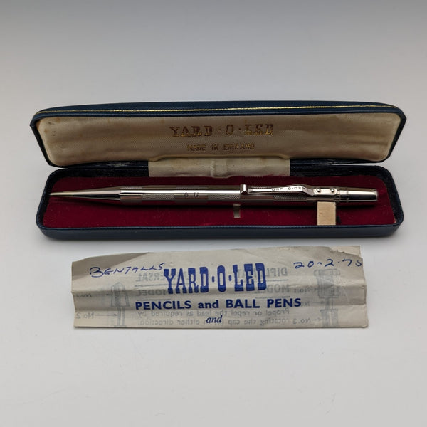 British Vintage Yard O' Red Platinine Propelled Pencil in Case