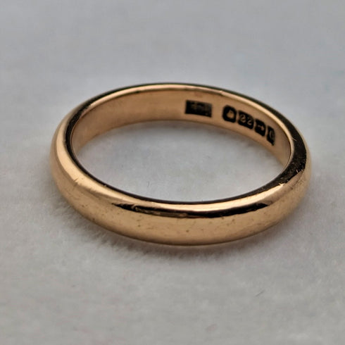 1931 年英國復古珠寶 K22 金戒指 5.0 克戒指 Henry Hyde Aston