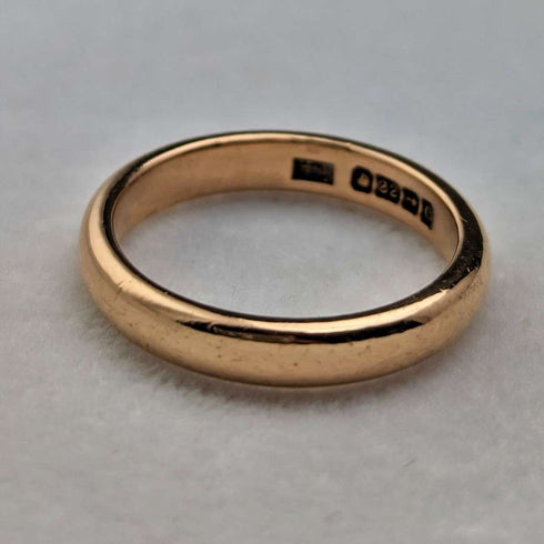 1931 British Vintage Jewelry K22 Gold Ring 5.0g Ring Henry Hyde Aston