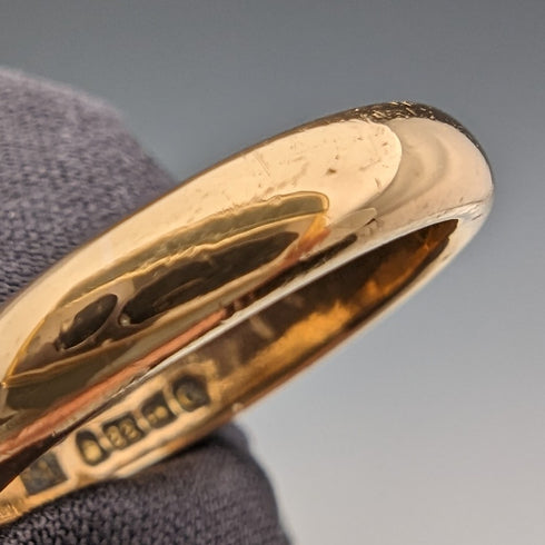 1931 年英國復古珠寶 K22 金戒指 5.0 克戒指 Henry Hyde Aston