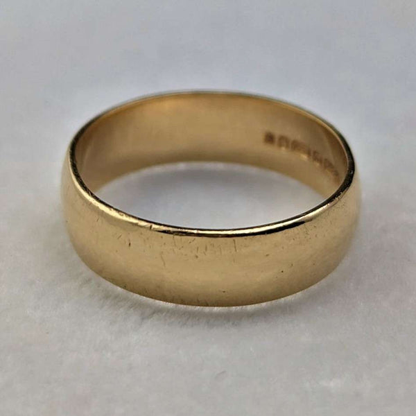 1983 British Vintage Jewelry K18 Gold Ring 3.2g Ring Michael Slade