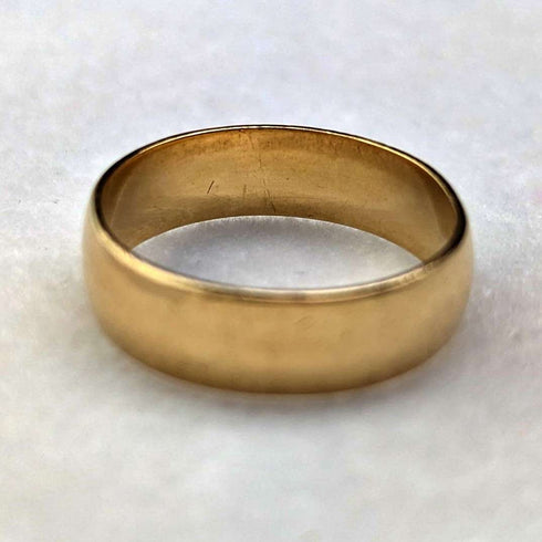 1983 British Vintage Jewelry K18 Gold Ring 3.2g Ring Michael Slade