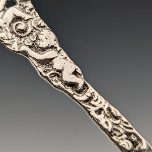 1948年 スウェーデン製 830シルバー製 天使装飾 デザートフォークx5 GEWE