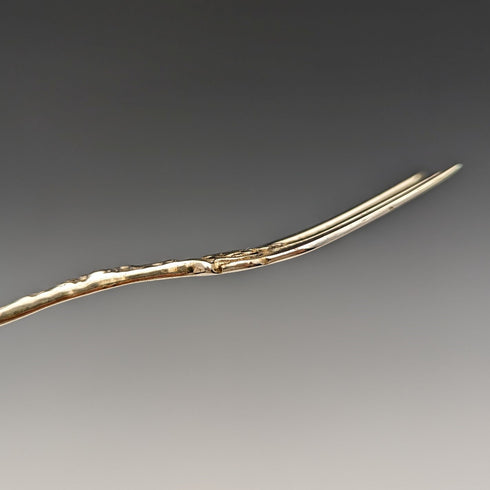 1948年 スウェーデン製 830シルバー製 天使装飾 デザートフォークx5 GEWE