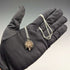 British vintage hedgehog charm pendant and sterling silver necklace