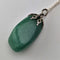 Vintage British jade pendant and sterling silver necklace