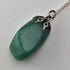 Vintage British jade pendant and sterling silver necklace