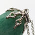 Vintage British jade pendant and sterling silver necklace