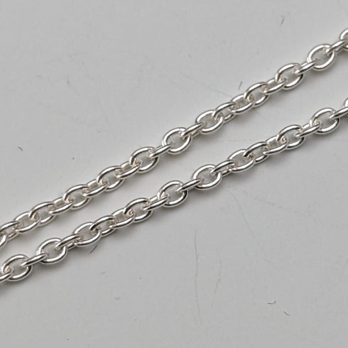 Vintage British jade pendant and sterling silver necklace