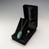 Vintage British jade pendant and sterling silver necklace