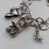 1965 British Vintage Sterling Silver Charm Bracelet 48g Charles Horner