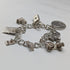 1965 British Vintage Sterling Silver Charm Bracelet 48g Charles Horner