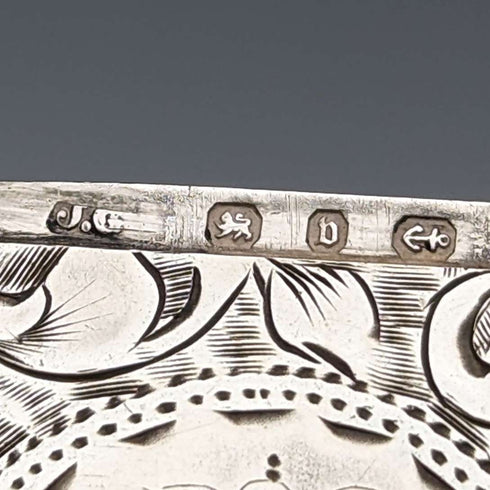 1895 British antique sterling silver Vesta case 25g match case Joseph Gloster