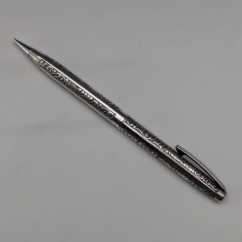 Vintage American Sheaffer sterling silver mechanical pencil and ballpoint pen set in case