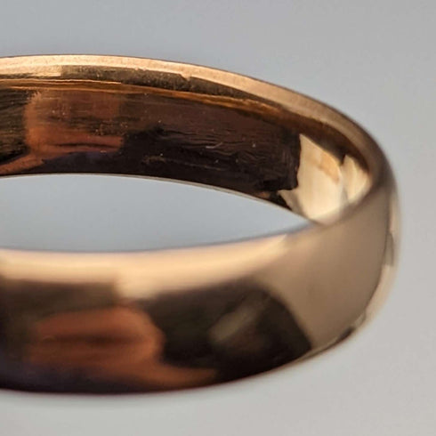 1919 British Antique Jewelry 22K Gold Ring 3.7g W Wilkinson