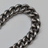 Circa 1900 British antique sterling silver Albert chain, extra thick 74g, Vesta case