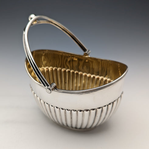 Antique British silver plate sugar bowl and cream jug HAT