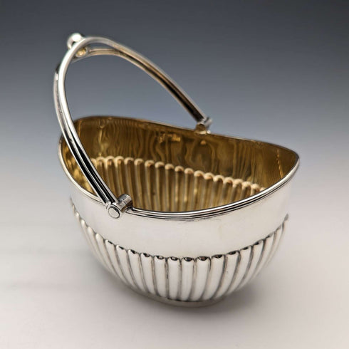 Antique British silver plate sugar bowl and cream jug HAT