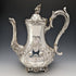 1845 British antique silver plate coffee pot by John Sherwood