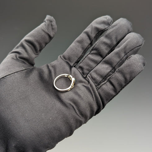 British vintage jewelry blue stone sterling silver ring