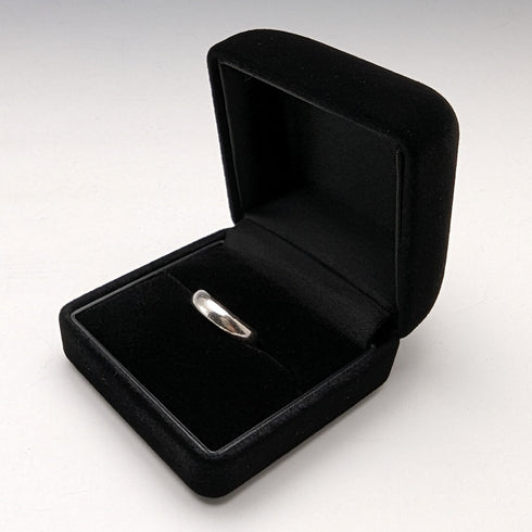 British vintage jewelry, sterling silver, simple pinky ring