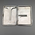 1895 British antique double door sterling silver card case 101g Joseph Gloster