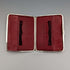 1906 British antique double door sterling silver card case, 108g, Deakin and Francis
