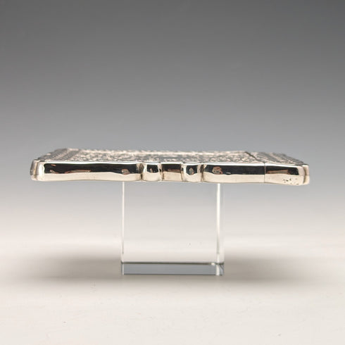 1900 British antique sterling silver card case 60g FREDERICK MARSON