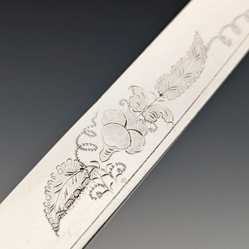 1898 British antique white mother-of-pearl handle dessert cutlery set of 12 in wooden box