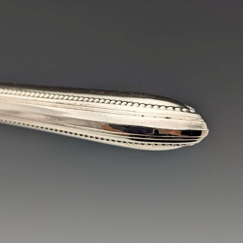 1870 British antique silver plate fruit cutlery set of 12 in wooden box