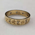 Vintage Jewelry K18 Gold Ring Chasing Cut 2.5g (Size 8-9)