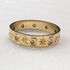 Vintage Jewelry K18 Gold Ring Chasing Cut 2.5g (Size 8-9)