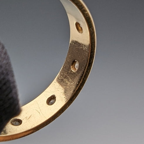 復古珠寶 K18 金戒指 鏤空切割 2.5 克(8-9 號)戒指