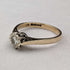 1980 British Vintage Jewelry 9ct Gold & Diamond Ring (Size 12) RandD